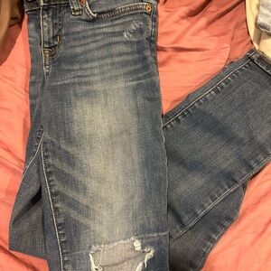Aeropostale Light Blue Distressed Skinny Jeans